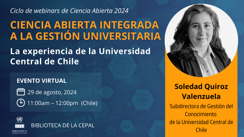 Dra. Soledad Quiroz presenta en seminario internacional de CEPAL