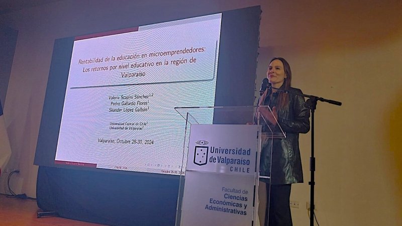 Académica de la Fegoc, Valeria Scapini, presentó su trabajo de investigación en destacado Congreso Internacional